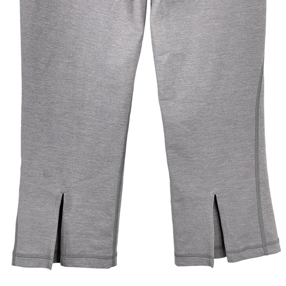 Lululemon Gather & Grow Crop Legging 6 Heathered Grey Split Hem Stretch Capri - Picture 9 of 11